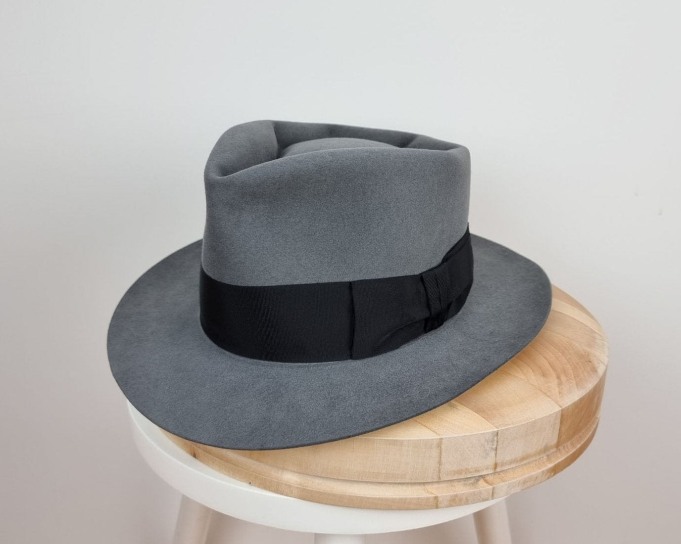 BOGART FEDORA | 50X BEAVER BLEND | EMERALD GRAY COLOR | SIZE 58, US 7 1/4