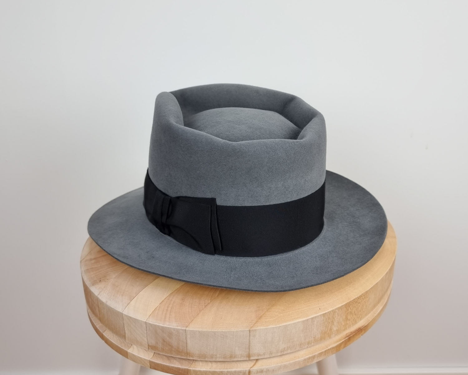 BOGART FEDORA | 50X BEAVER BLEND | EMERALD GRAY COLOR | SIZE 58, US 7 1/4