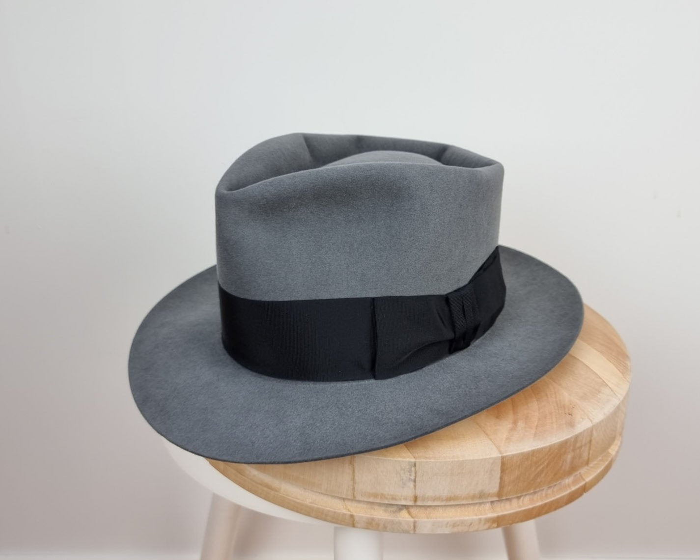 BOGART FEDORA | 50X BEAVER BLEND | EMERALD GRAY COLOR | SIZE 57, US 7 1/8