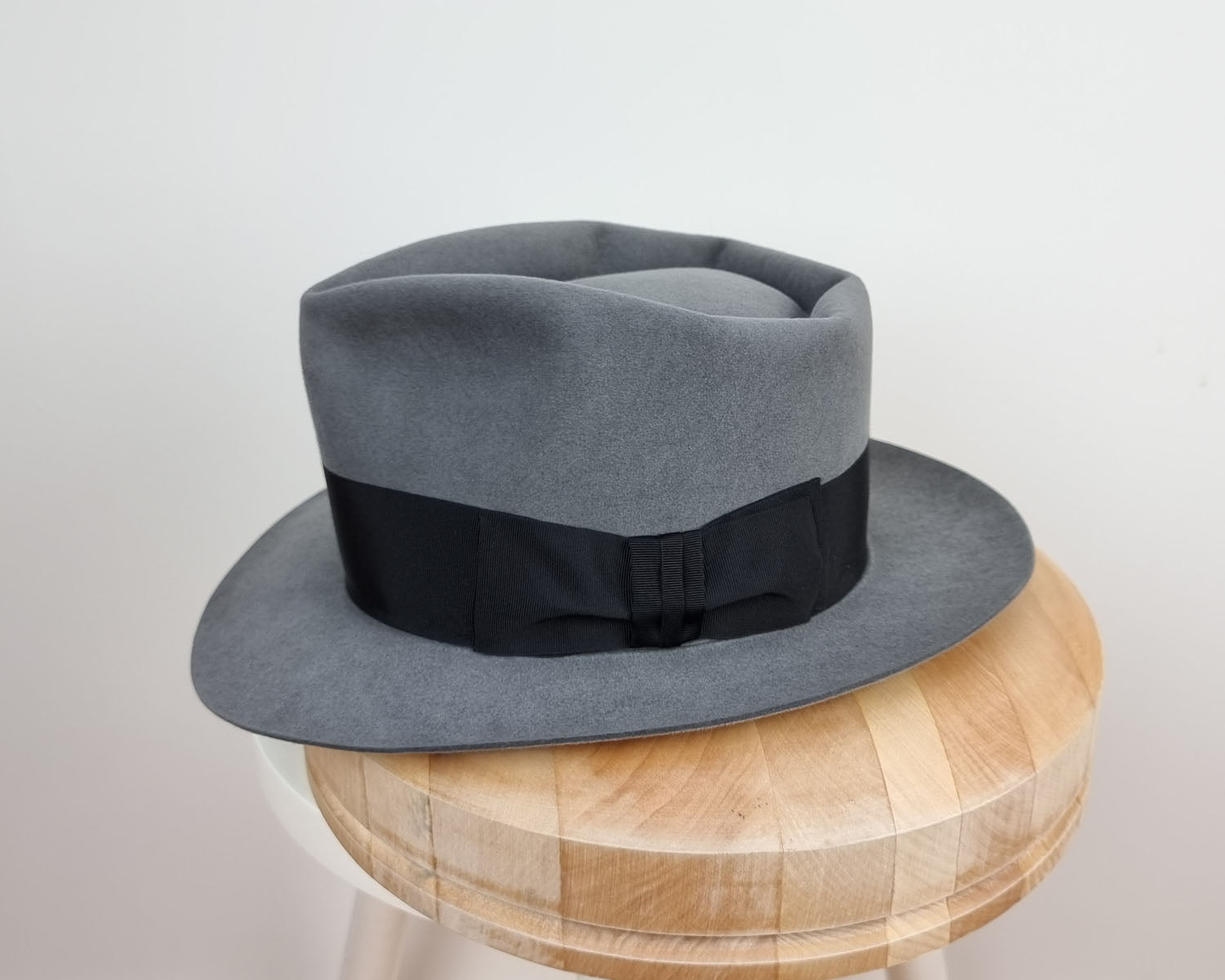 BOGART FEDORA | 50X BEAVER BLEND | EMERALD GRAY COLOR | SIZE 57, US 7 1/8