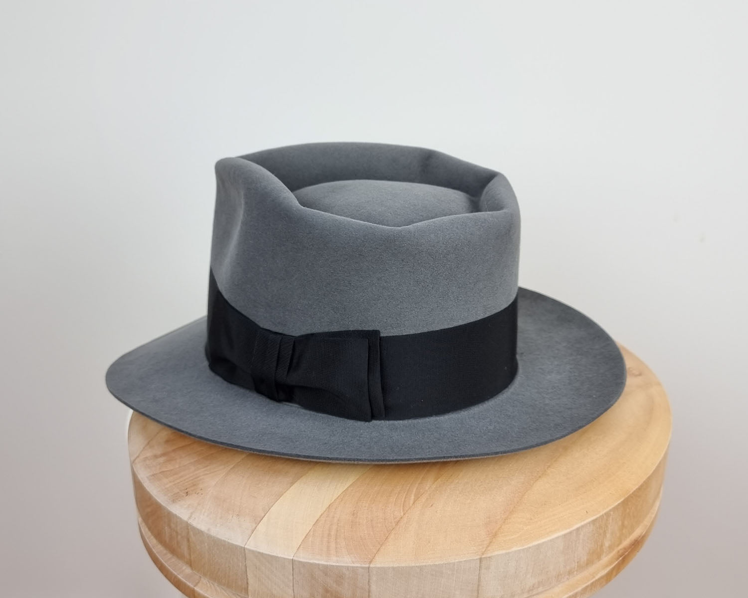 BOGART FEDORA | 50X BEAVER BLEND | EMERALD GRAY COLOR | SIZE 57, US 7 1/8