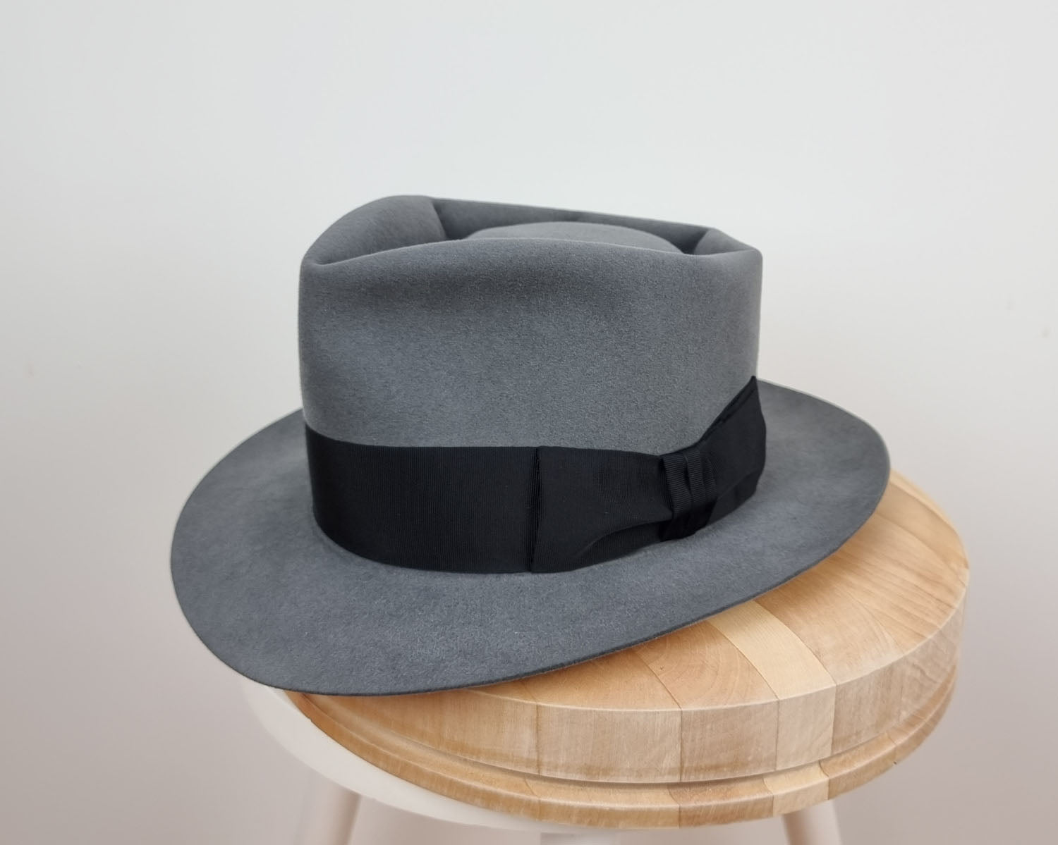 BOGART FEDORA | 50X BEAVER BLEND | EMERALD GRAY COLOR | SIZE 60, US 7 1/2