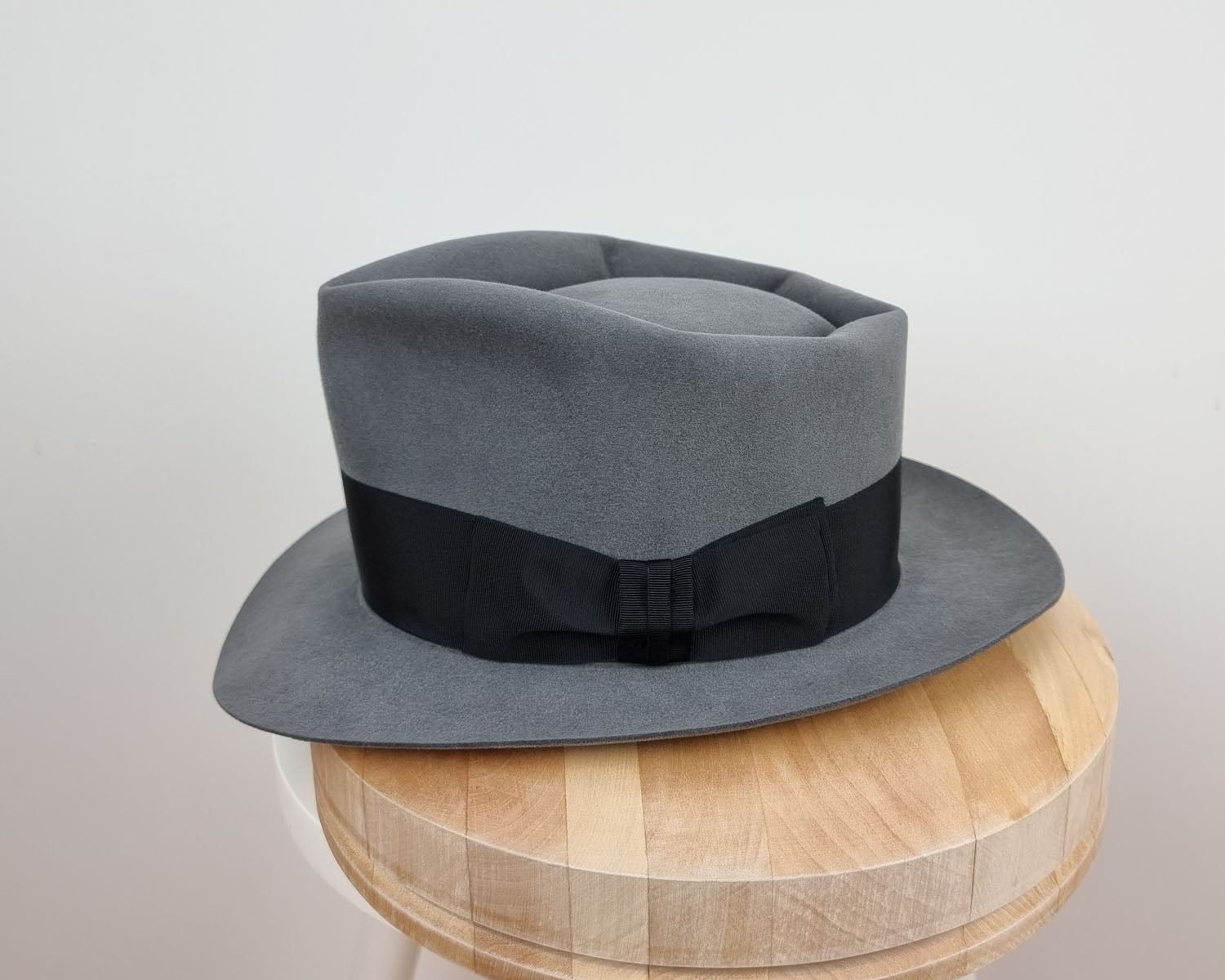 BOGART FEDORA | 50X BEAVER BLEND | EMERALD GRAY COLOR | SIZE 60, US 7 1/2