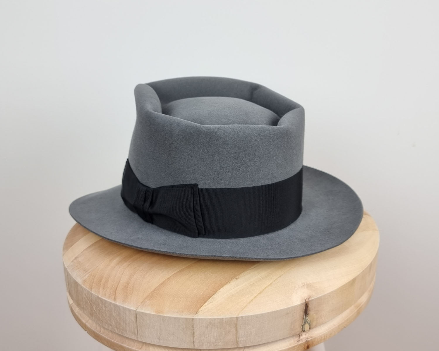 BOGART FEDORA | 50X BEAVER BLEND | EMERALD GRAY COLOR | SIZE 60, US 7 1/2
