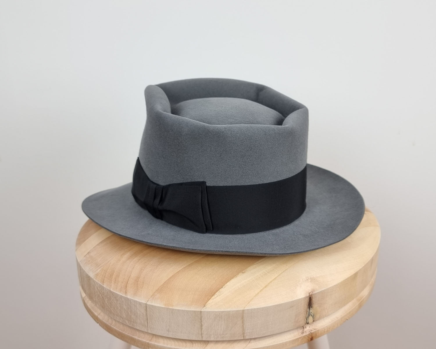 BOGART FEDORA | 50X BEAVER BLEND | EMERALD GRAY COLOR | SIZE 60, US 7 1/2