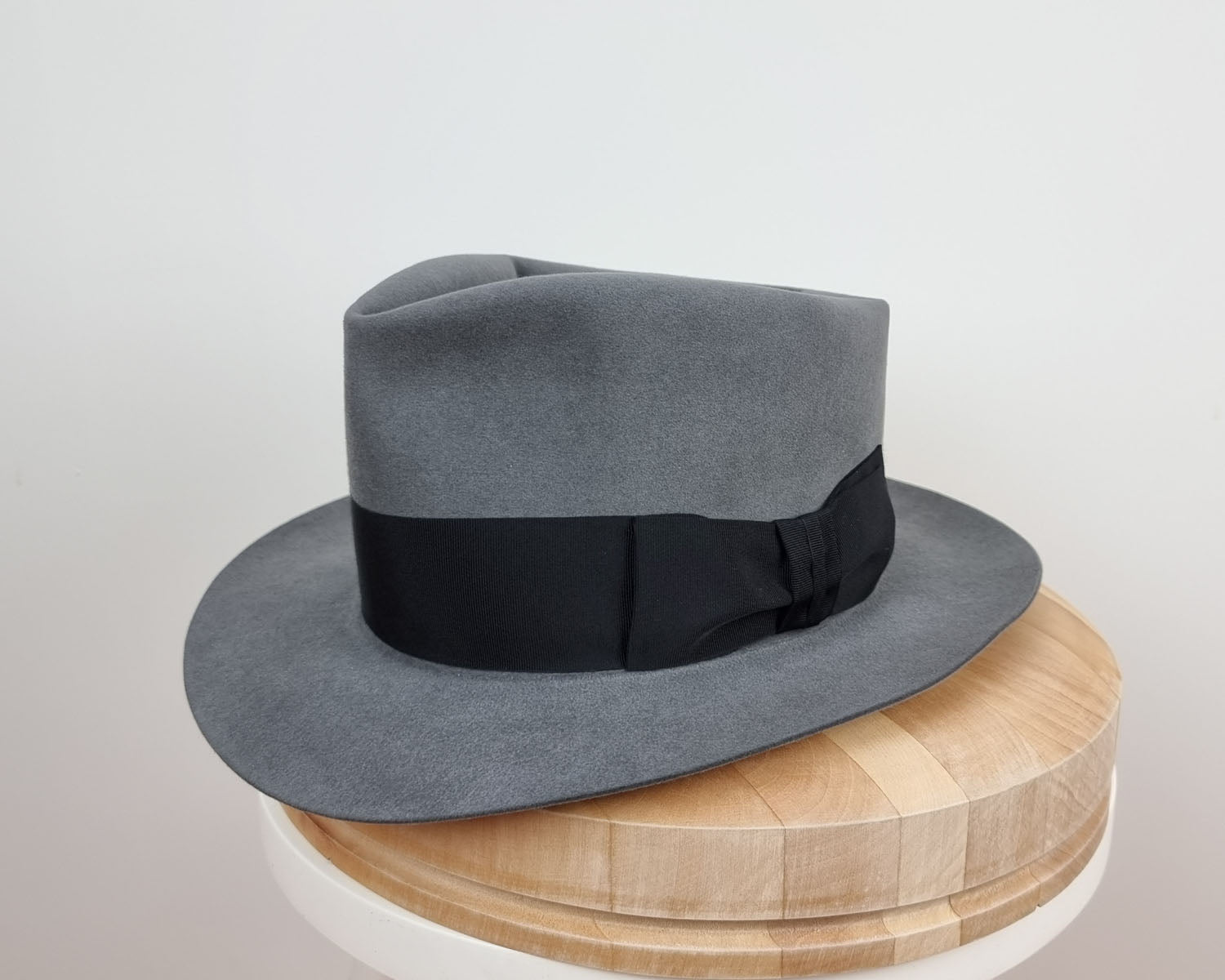 BOGART FEDORA | 50X BEAVER BLEND | EMERALD GRAY COLOR | SIZE 59, US 7 3/8
