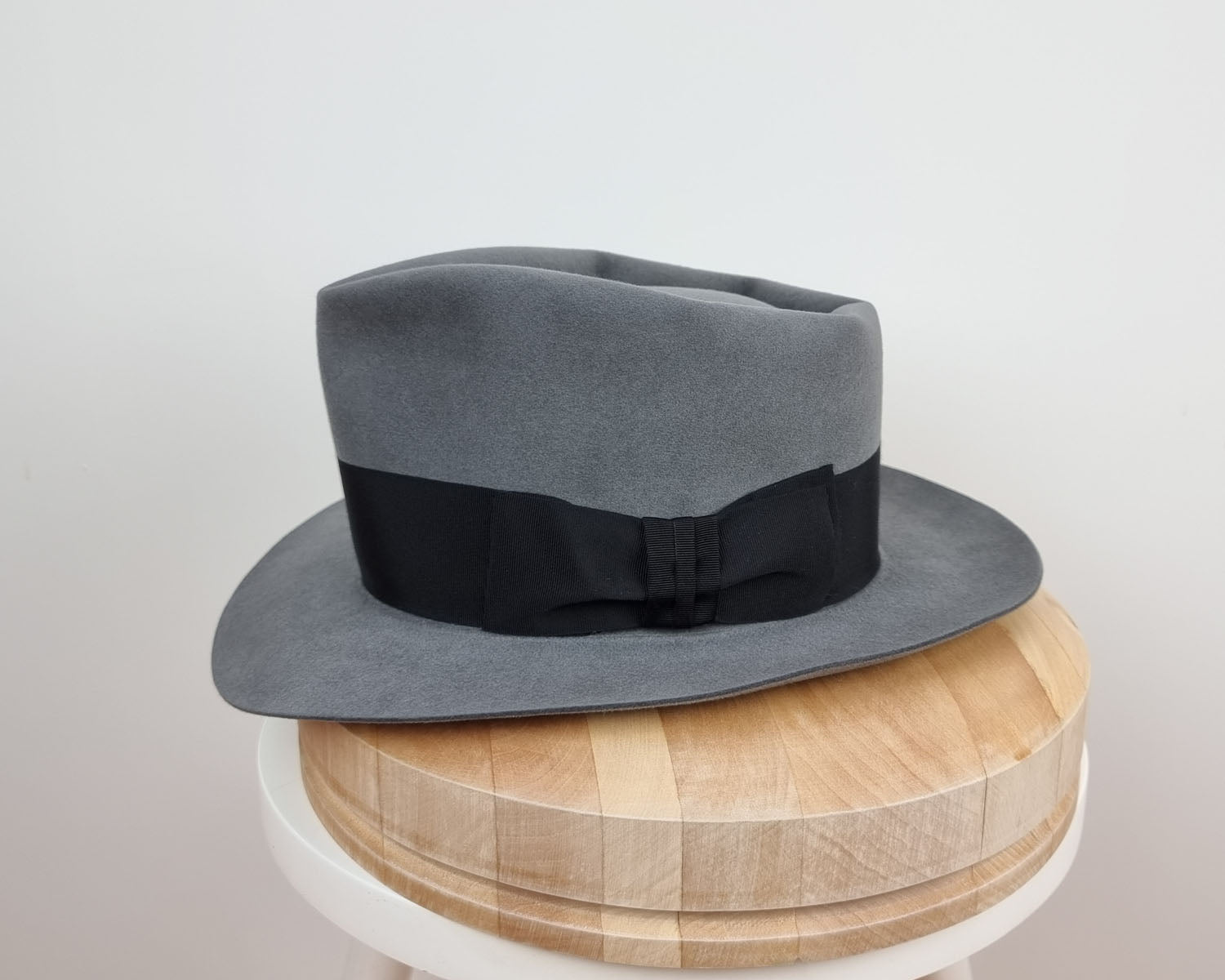 BOGART FEDORA | 50X BEAVER BLEND | EMERALD GRAY COLOR | SIZE 59, US 7 3/8