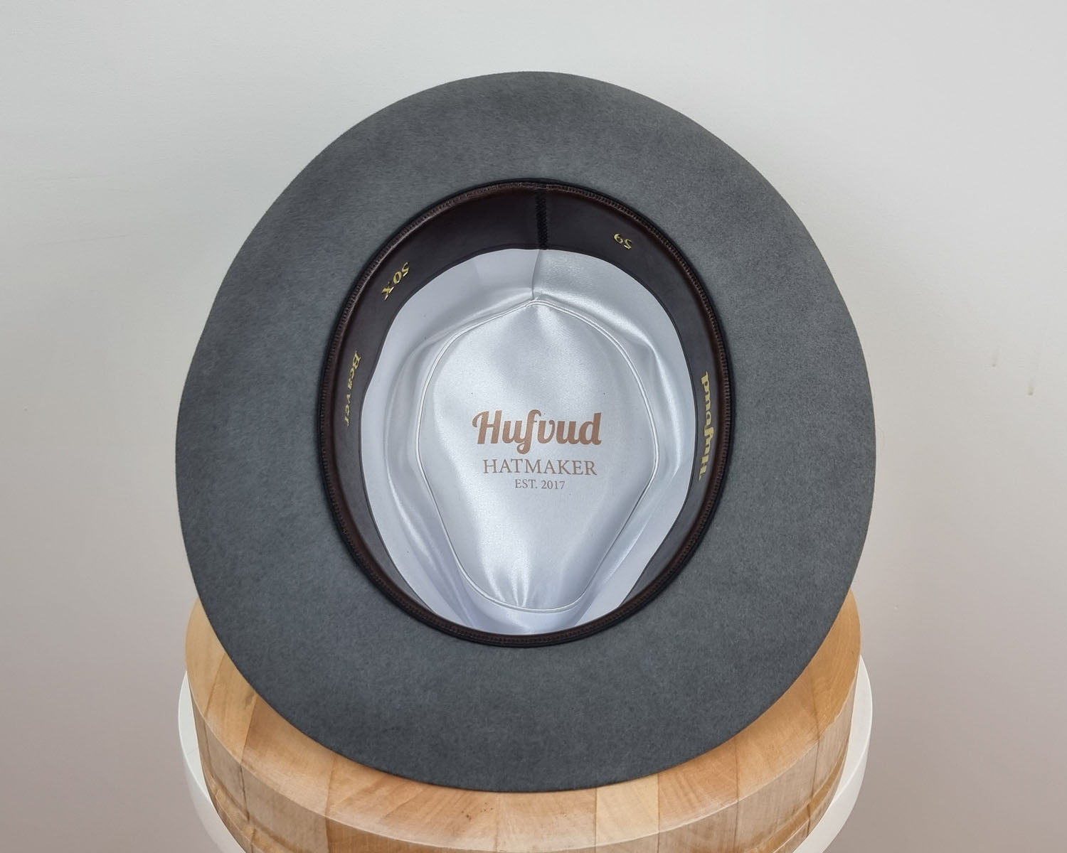 BOGART FEDORA | 50X BEAVER BLEND | EMERALD GRAY COLOR | SIZE 59, US 7 3/8