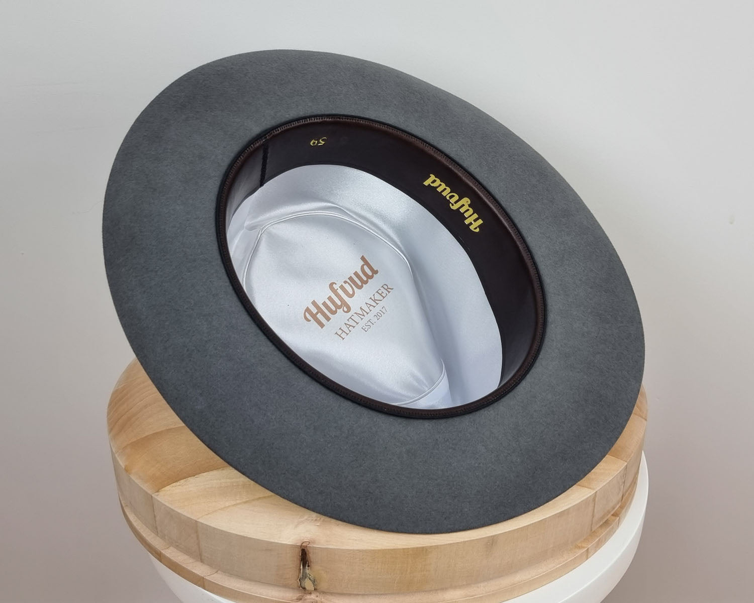 BOGART FEDORA | 50X BEAVER BLEND | EMERALD GRAY COLOR | SIZE 59, US 7 3/8