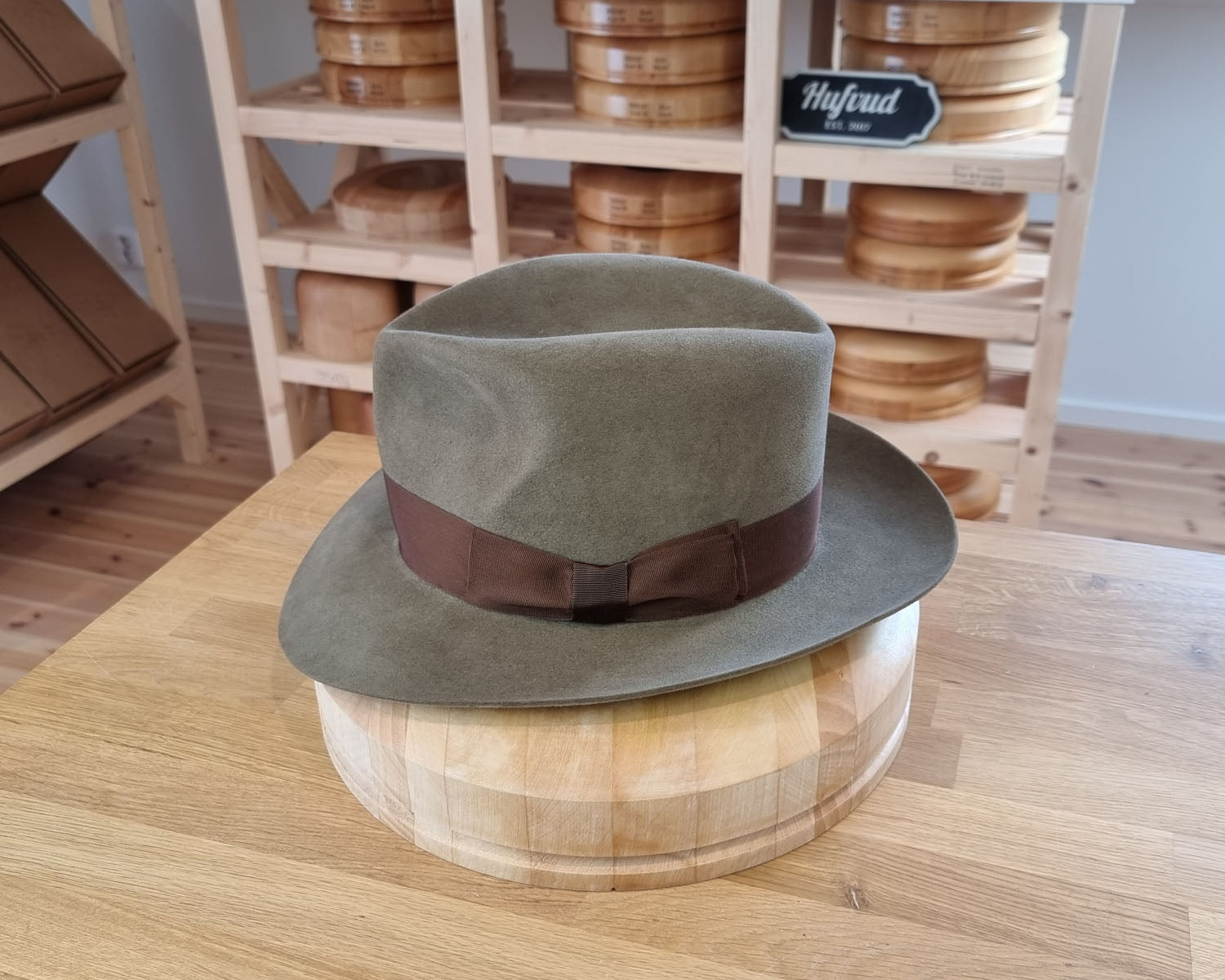 LEIFUR Adventure FEDORA | BEAVER FIFTY WESTERN FELT | PECAN COLOR | SIZE 59, US 7 3/8