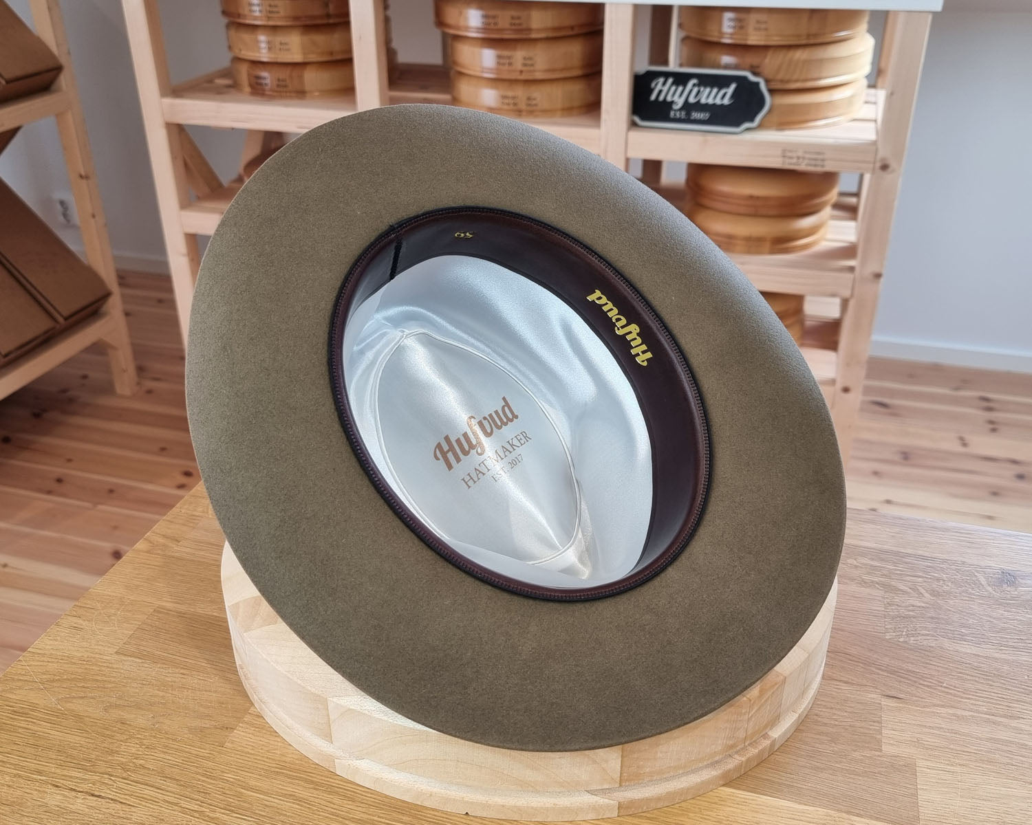 LEIFUR Adventure FEDORA | BEAVER FIFTY WESTERN FELT | PECAN COLOR | SIZE 59, US 7 3/8