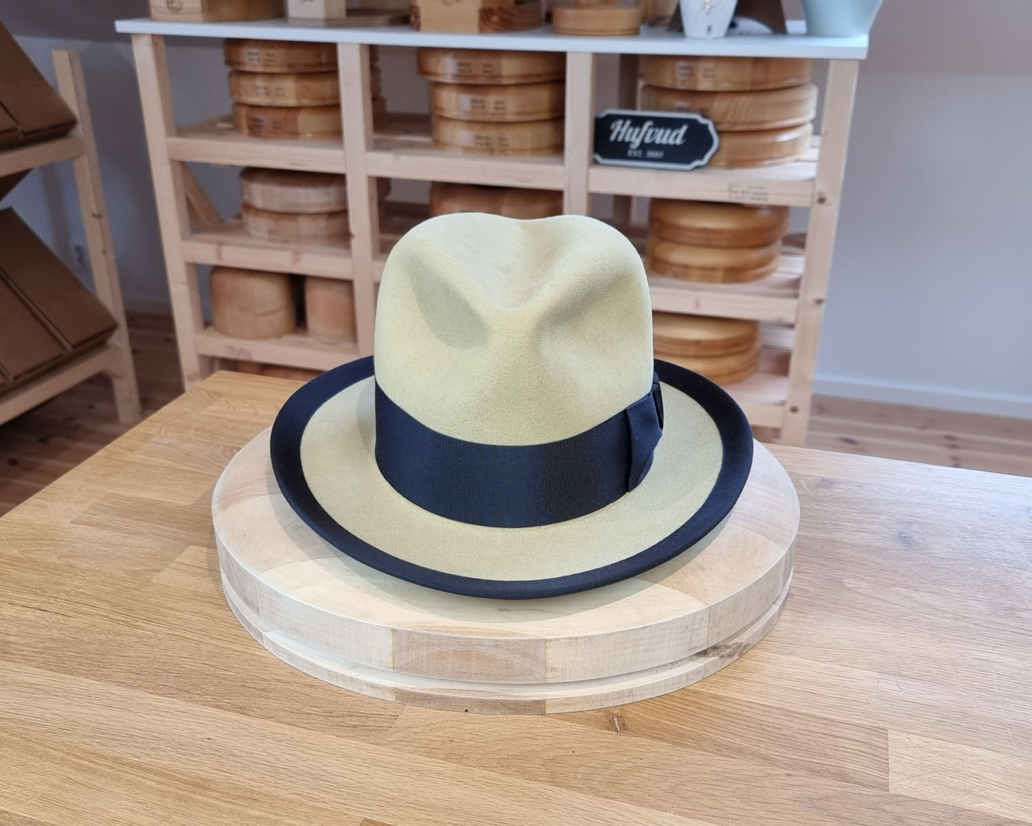 CAGNEY FEDORA | 100X NUTRIA | SUNSHINE COLOR | SIZE 58, US 7 1/4