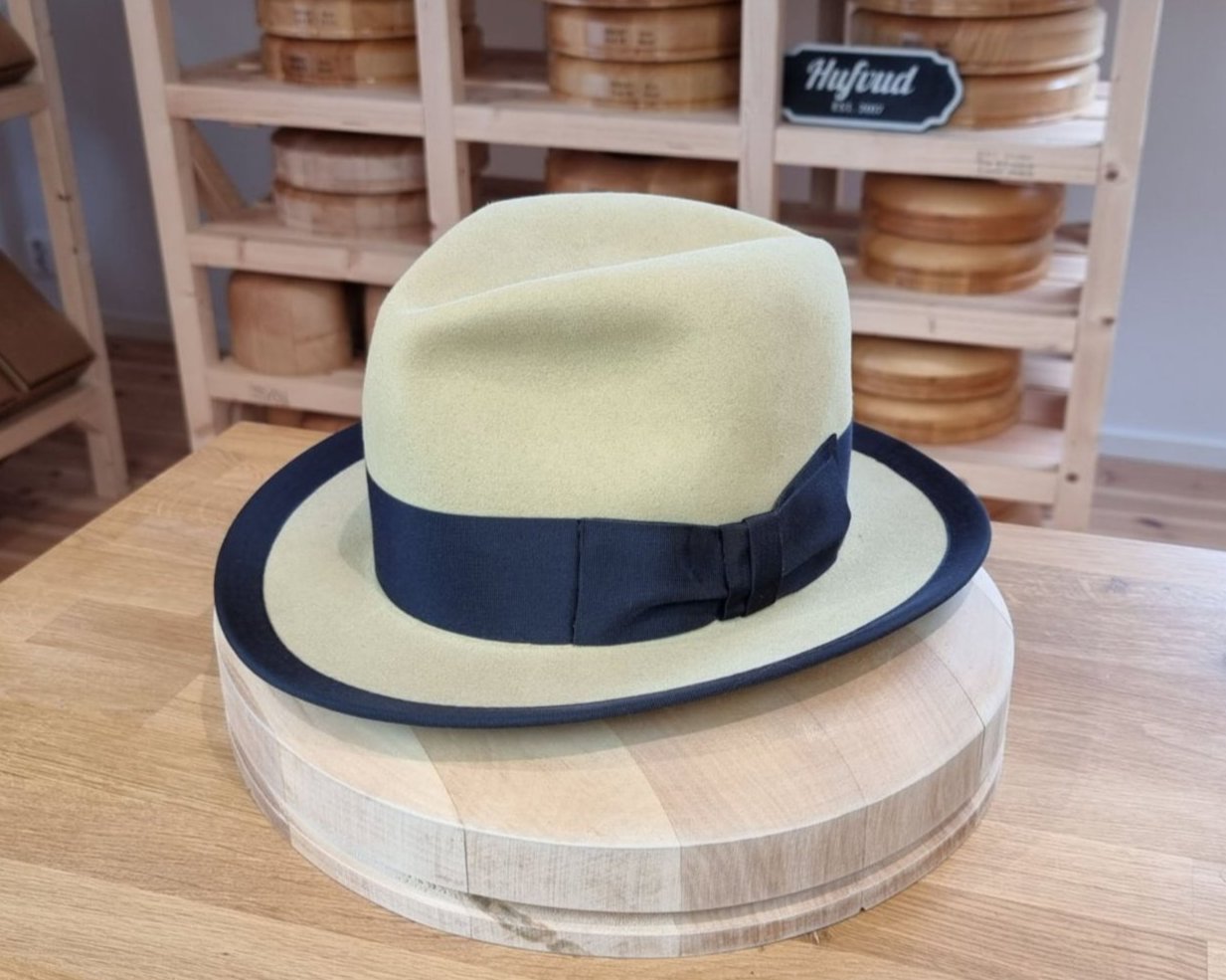 CAGNEY FEDORA | 100X NUTRIA | SUNSHINE COLOR | SIZE 58, US 7 1/4