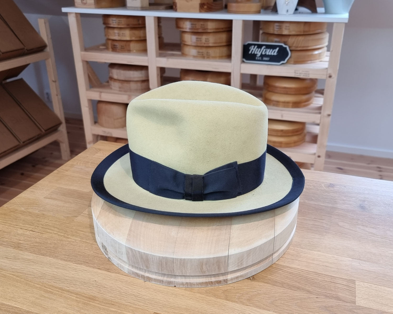 CAGNEY FEDORA | 100X NUTRIA | SUNSHINE COLOR | SIZE 58, US 7 1/4
