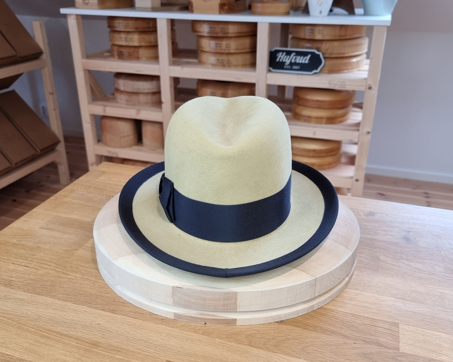 CAGNEY FEDORA | 100X NUTRIA | SUNSHINE COLOR | SIZE 58, US 7 1/4