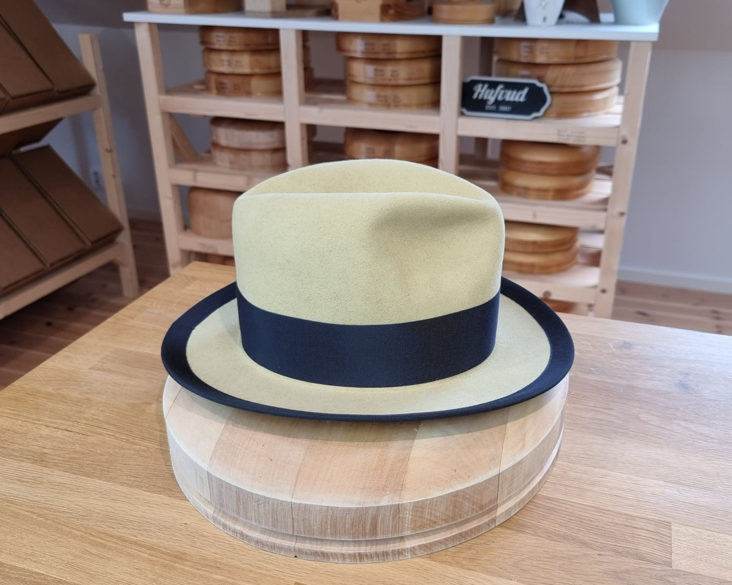 CAGNEY FEDORA | 100X NUTRIA | SUNSHINE COLOR | SIZE 58, US 7 1/4