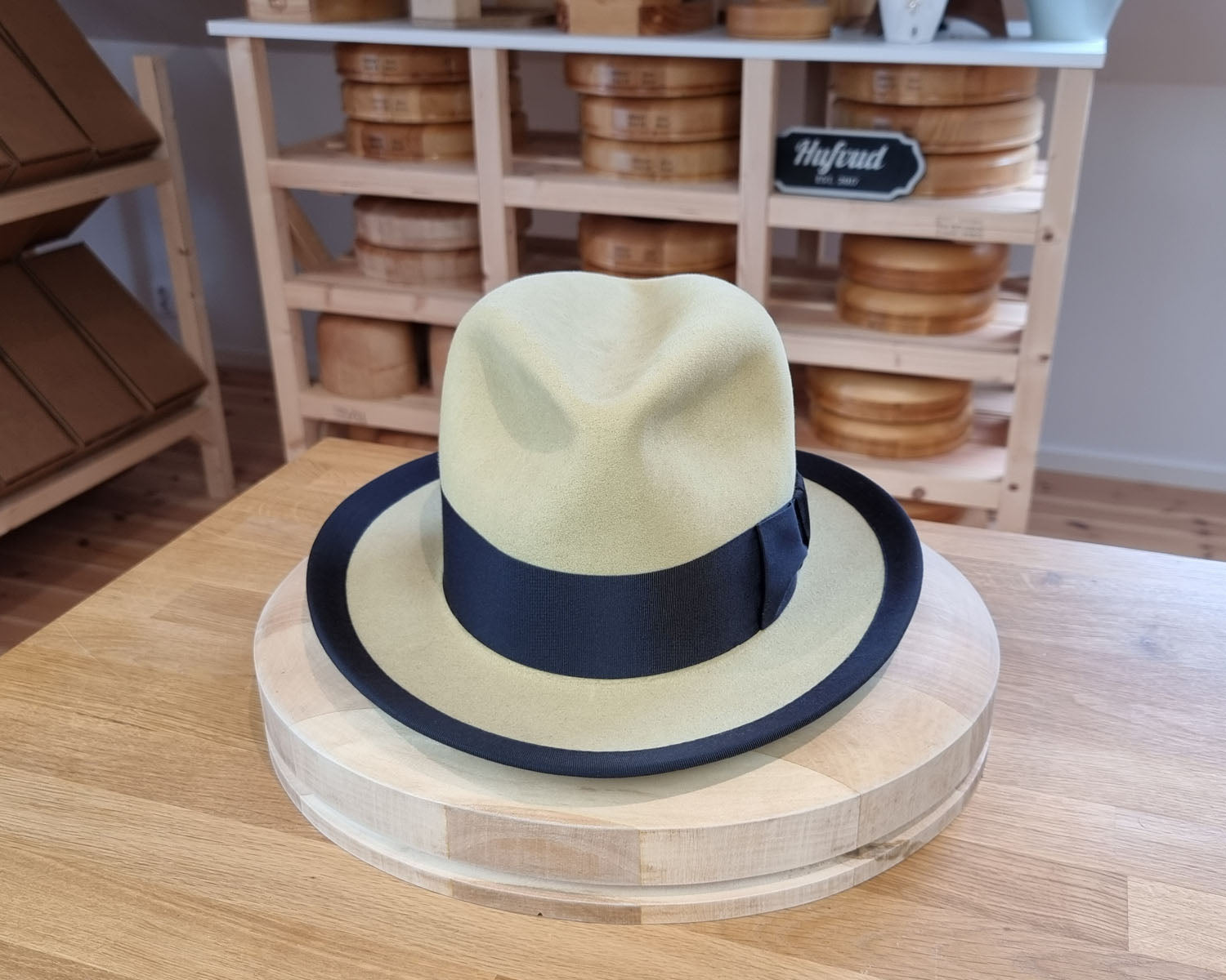 CAGNEY FEDORA | 100X NUTRIA | SUNSHINE COLOR | SIZE 58, US 7 1/4
