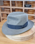 LEIFUR Adventure FEDORA | RABBIT DELUXE WESTERN FELT | ASH GRAY COLOR | SIZE 60, US 7 1/2