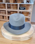 LEIFUR Adventure FEDORA | RABBIT DELUXE WESTERN FELT | ASH GRAY COLOR | SIZE 60, US 7 1/2