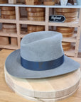 LEIFUR Adventure FEDORA | RABBIT DELUXE WESTERN FELT | ASH GRAY COLOR | SIZE 60, US 7 1/2