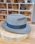 LEIFUR Adventure FEDORA | RABBIT DELUXE WESTERN FELT | ASH GRAY COLOR | SIZE 60, US 7 1/2