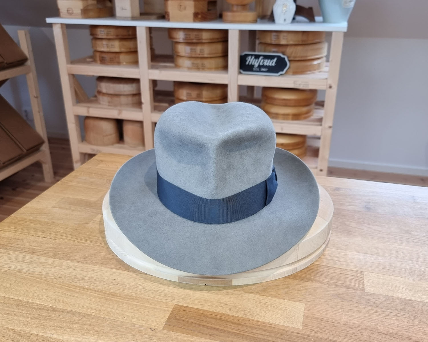 LEIFUR Adventure FEDORA | RABBIT DELUXE WESTERN FELT | ASH GRAY COLOR | SIZE 60, US 7 1/2