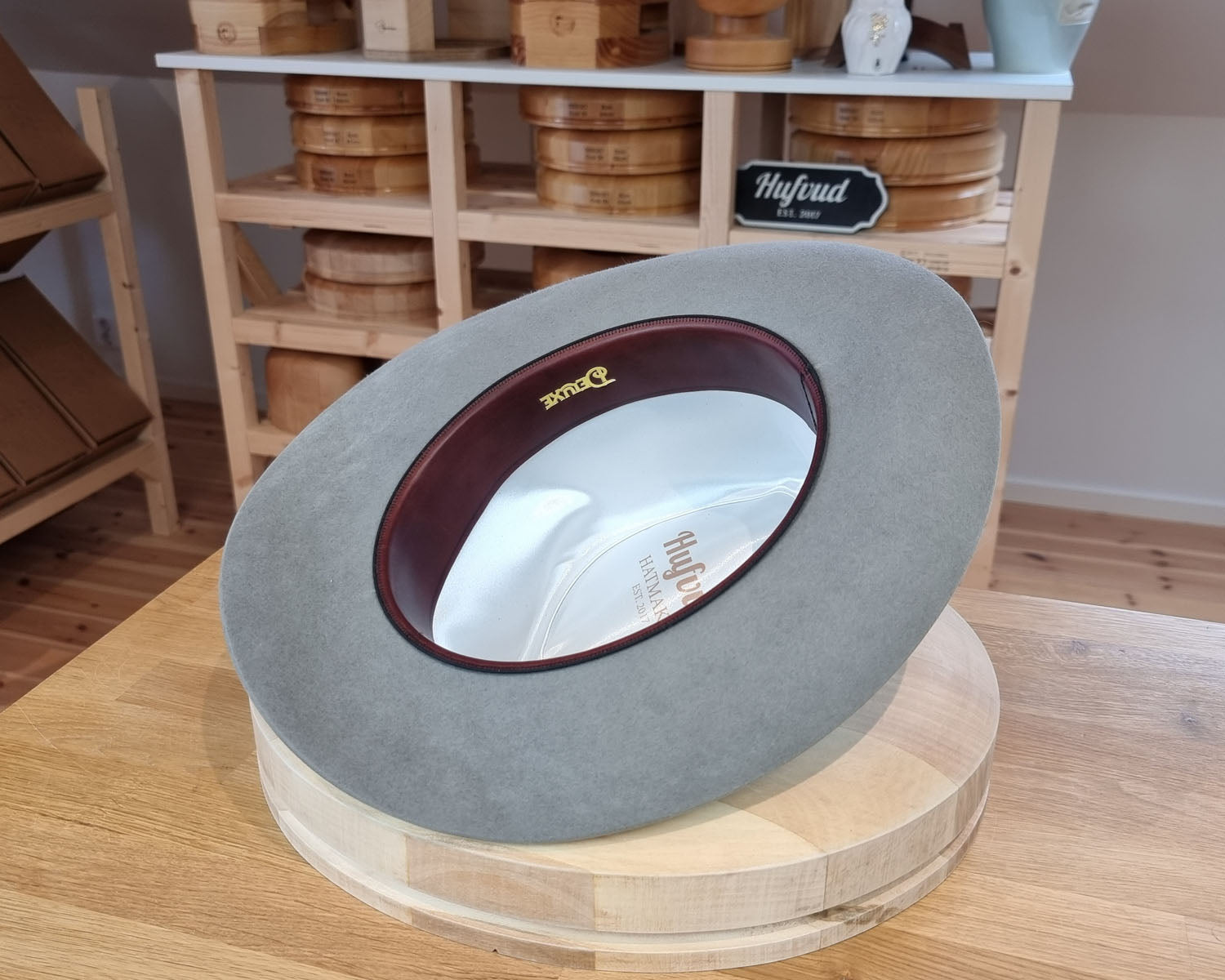 LEIFUR Adventure FEDORA | RABBIT DELUXE WESTERN FELT | ASH GRAY COLOR | SIZE 60, US 7 1/2