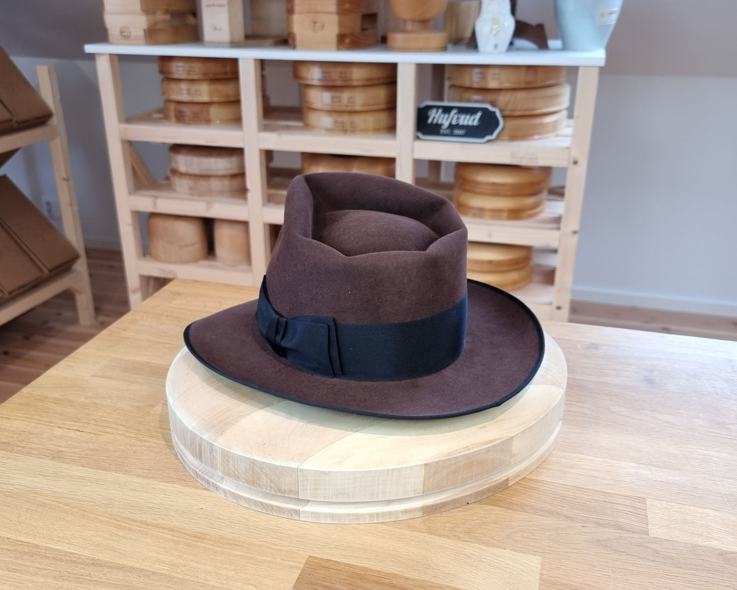 WHIPPET FEDORA | 50X BEAVER | DARK BROWN RUST  COLOR | SIZE 58, US 7 1/4