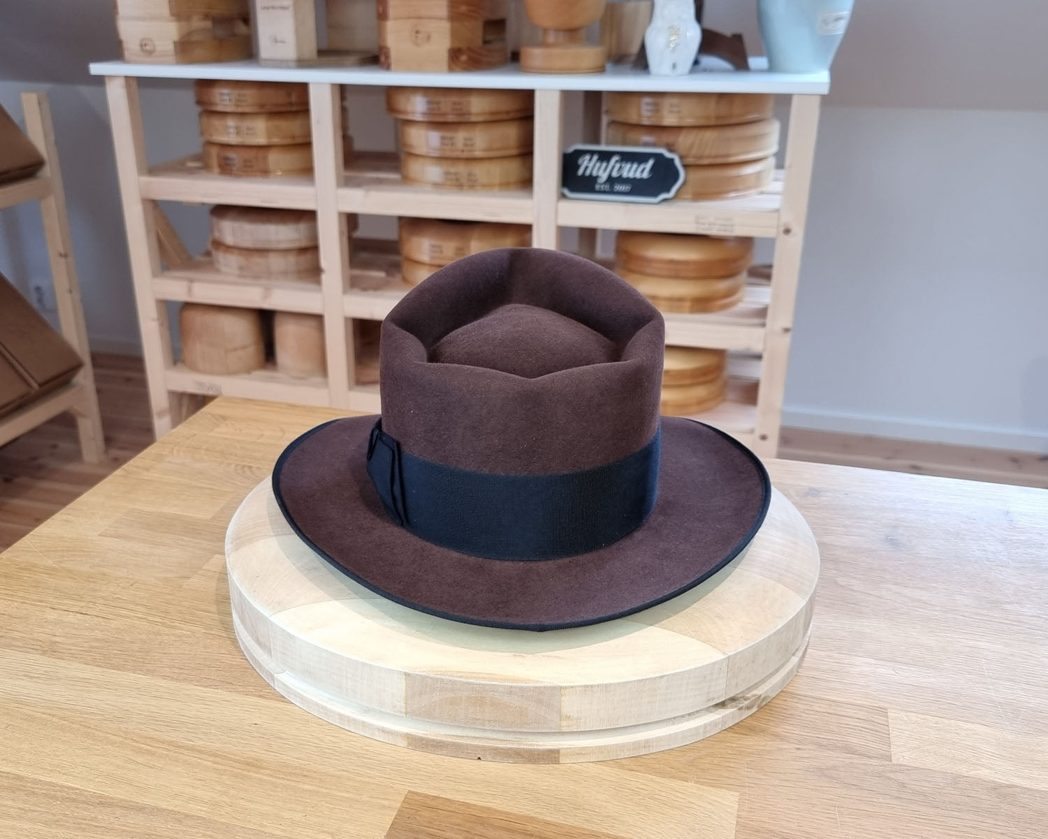 WHIPPET FEDORA | 50X BEAVER | DARK BROWN RUST  COLOR | SIZE 58, US 7 1/4