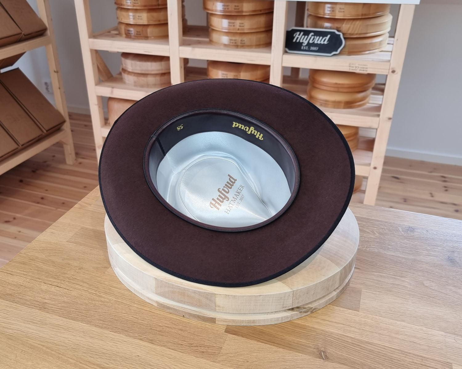 WHIPPET FEDORA | 50X BEAVER | DARK BROWN RUST  COLOR | SIZE 58, US 7 1/4