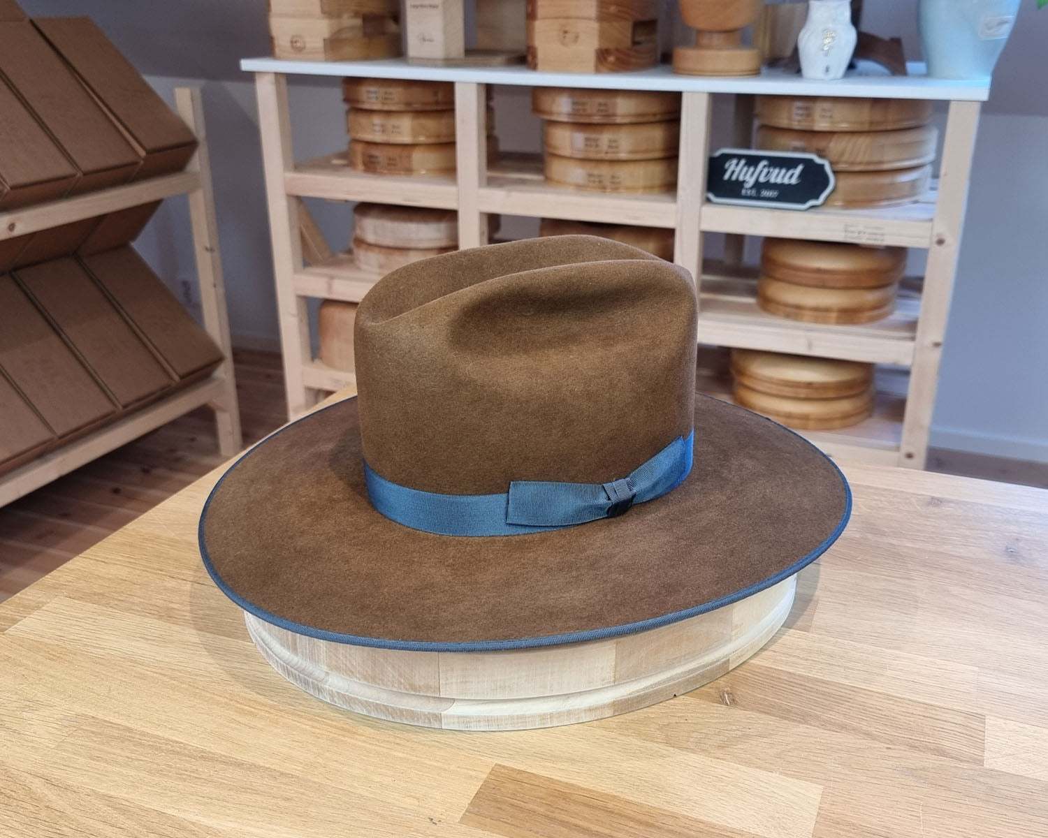 WESTERN UPCYCLE | 4X BEAVER | BROWN  COLOR | SIZE 60, US 7 1/2