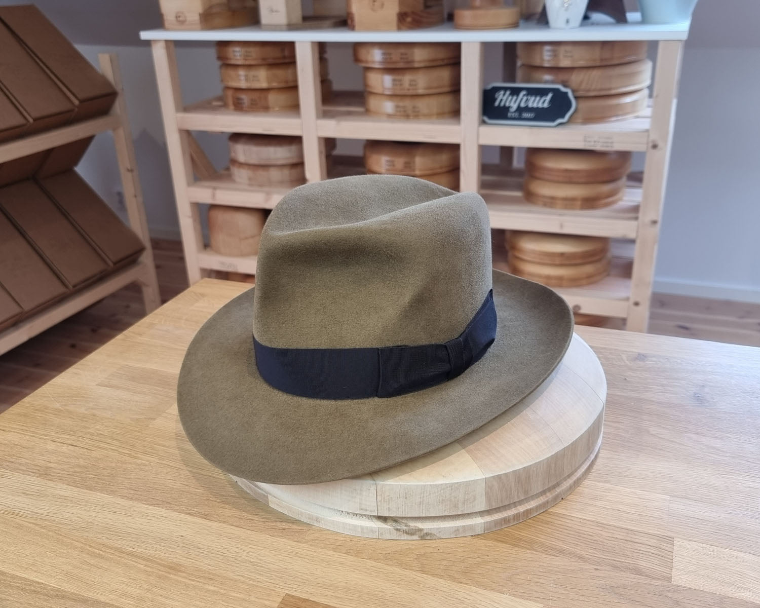 LEIFUR Adventure FEDORA | BEAVER FIFTY WESTERN FELT | WHISKEY COLOR | SIZE 59, US 7 3/8