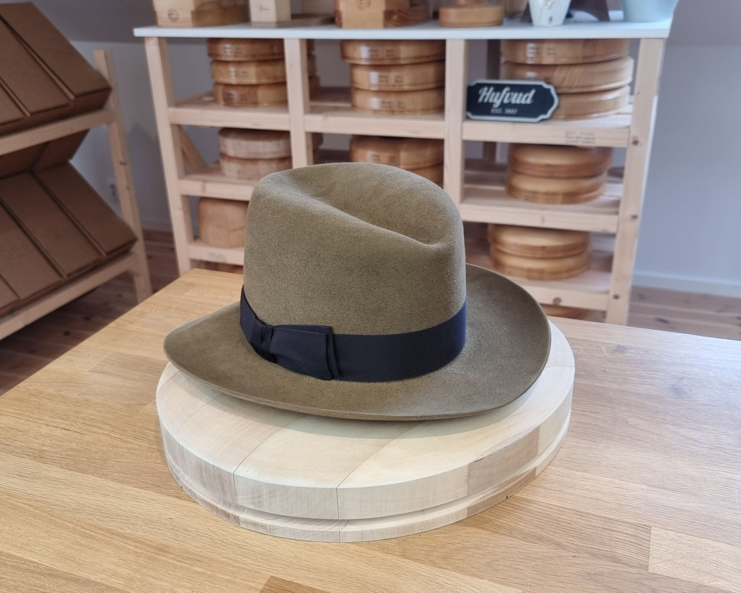 LEIFUR Adventure FEDORA | BEAVER FIFTY WESTERN FELT | WHISKEY COLOR | SIZE 59, US 7 3/8