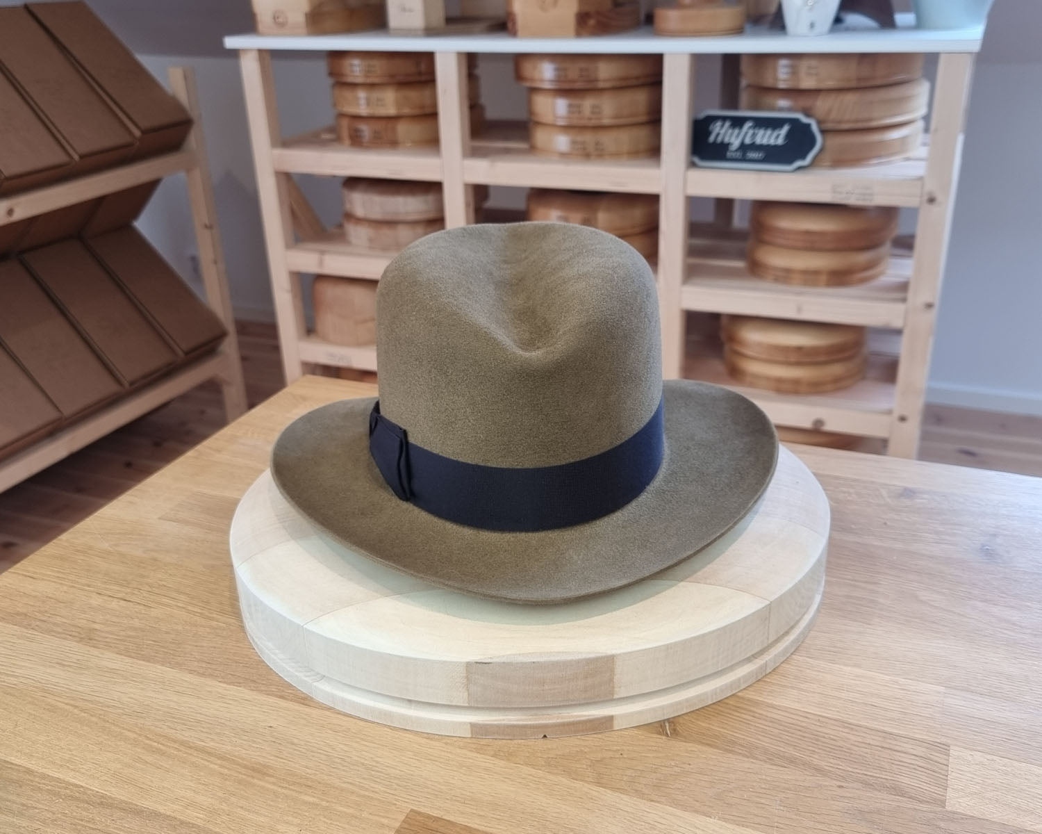 LEIFUR Adventure FEDORA | BEAVER FIFTY WESTERN FELT | WHISKEY COLOR | SIZE 59, US 7 3/8