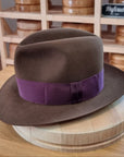 CAGNEY FEDORA | RABBIT & HARE DELUXE BLEND | SABLE BROWN COLOR | SIZE 61, US 7 5/8