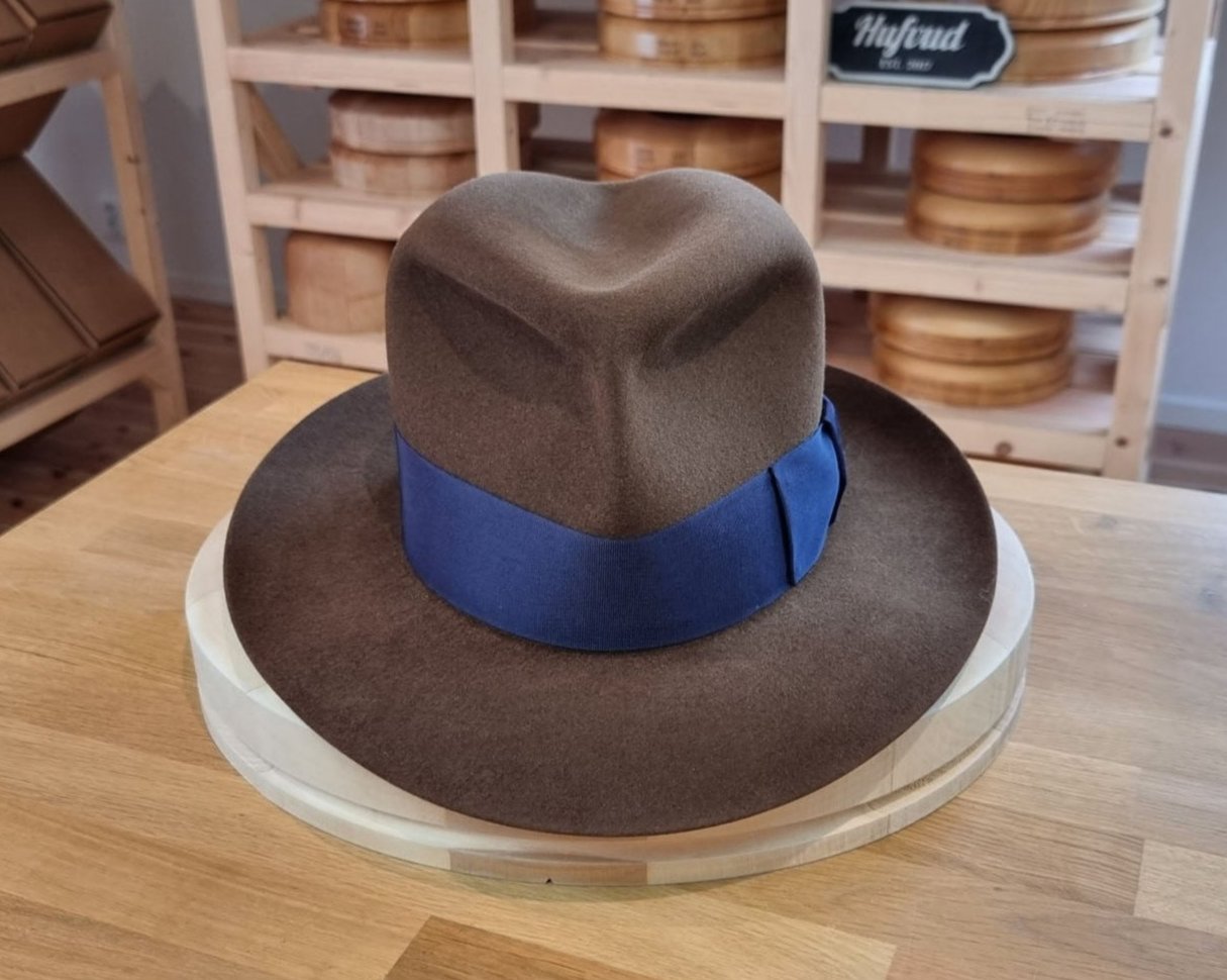 CAGNEY FEDORA | RABBIT & HARE DELUXE BLEND | SABLE BROWN COLOR | SIZE 60, US 7 1/2