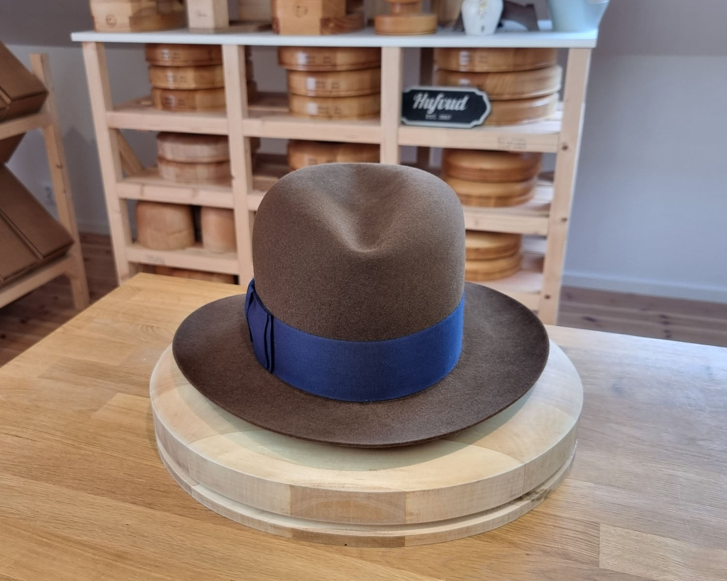 CAGNEY FEDORA | RABBIT & HARE DELUXE BLEND | SABLE BROWN COLOR | SIZE 60, US 7 1/2