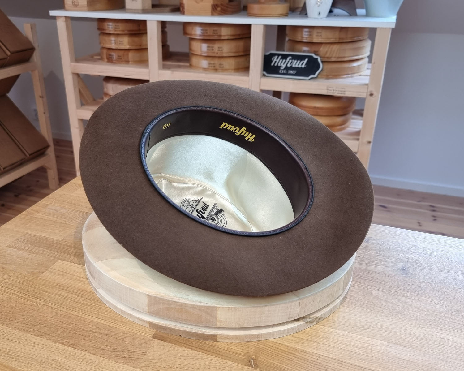 CAGNEY FEDORA | RABBIT & HARE DELUXE BLEND | SABLE BROWN COLOR | SIZE 60, US 7 1/2