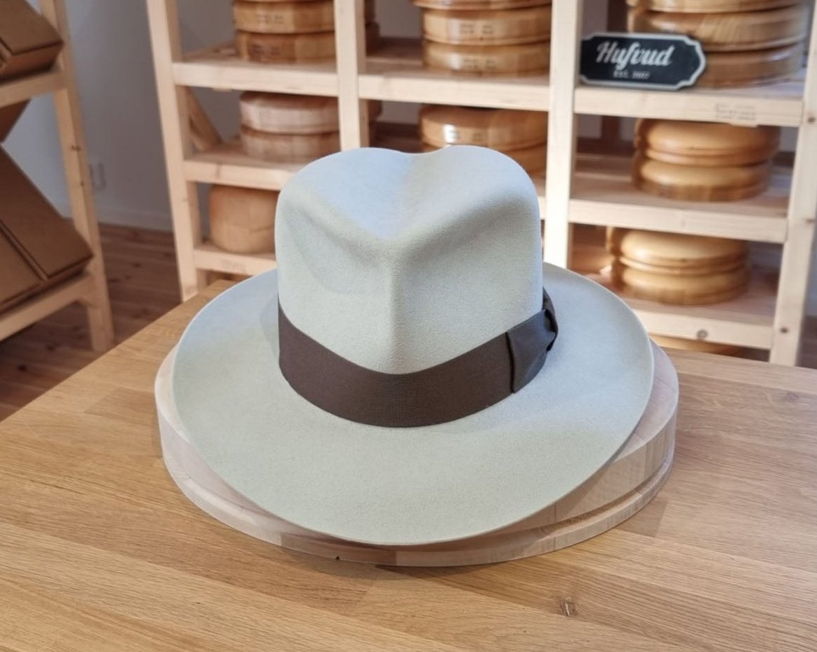 LEIFUR Adventure FEDORA | BEAVER FIFTY WESTERN WEIGHT | SILVERBELLY COLOR | SIZE 60, US 7 1/2