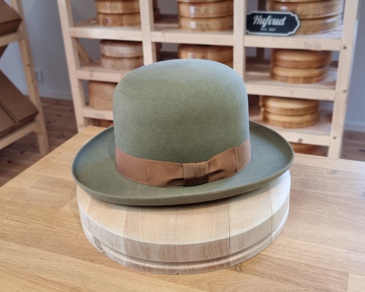 WESTERN UPCYCLE | 3X BEAVER | SAGE GREEN COLOR | SIZE 58, US 7 1/4