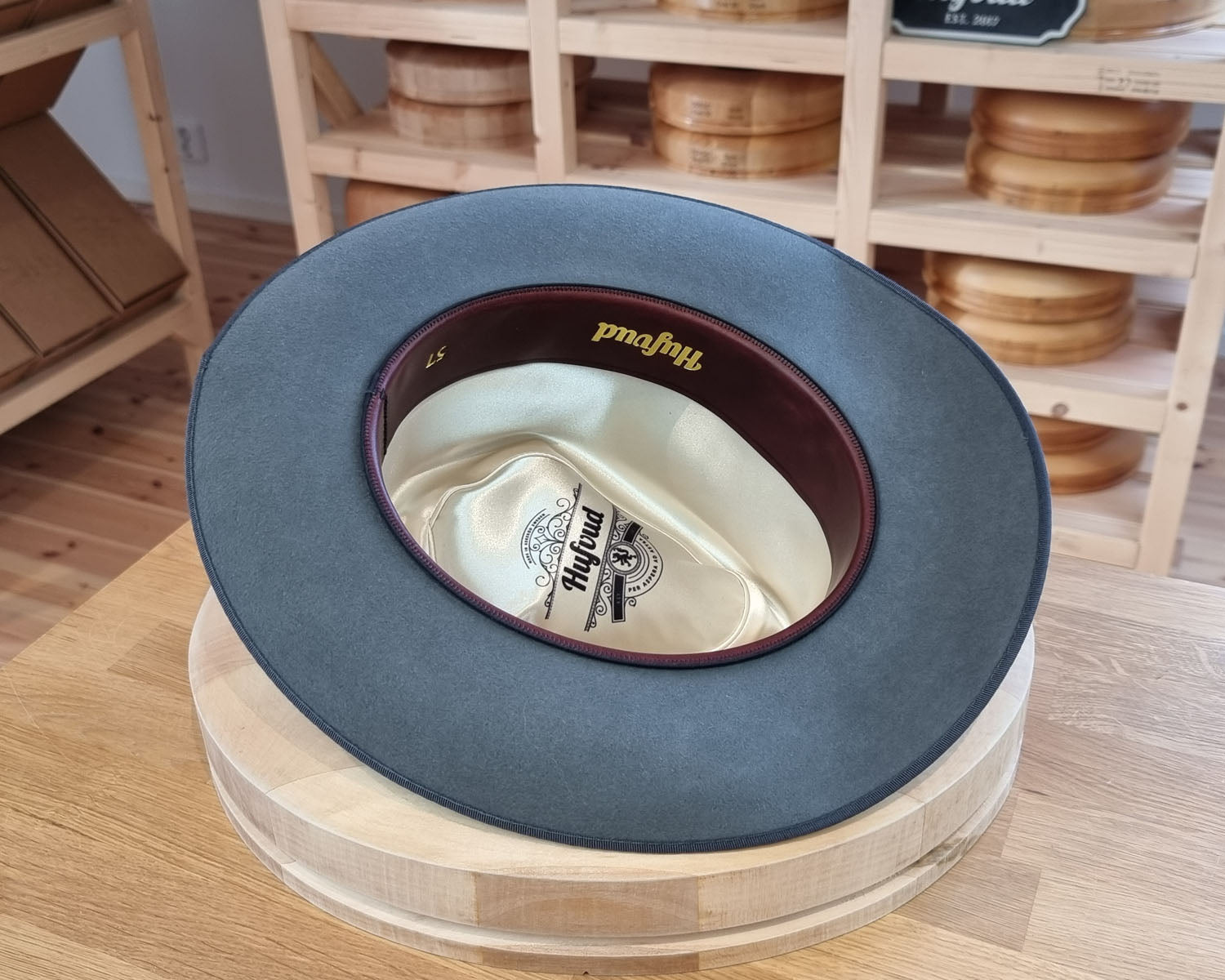 PLAYBOY FEDORA | BEAVER HUNDRED | EMERALD GRAY COLOR | SIZE 57, US 7 1/8