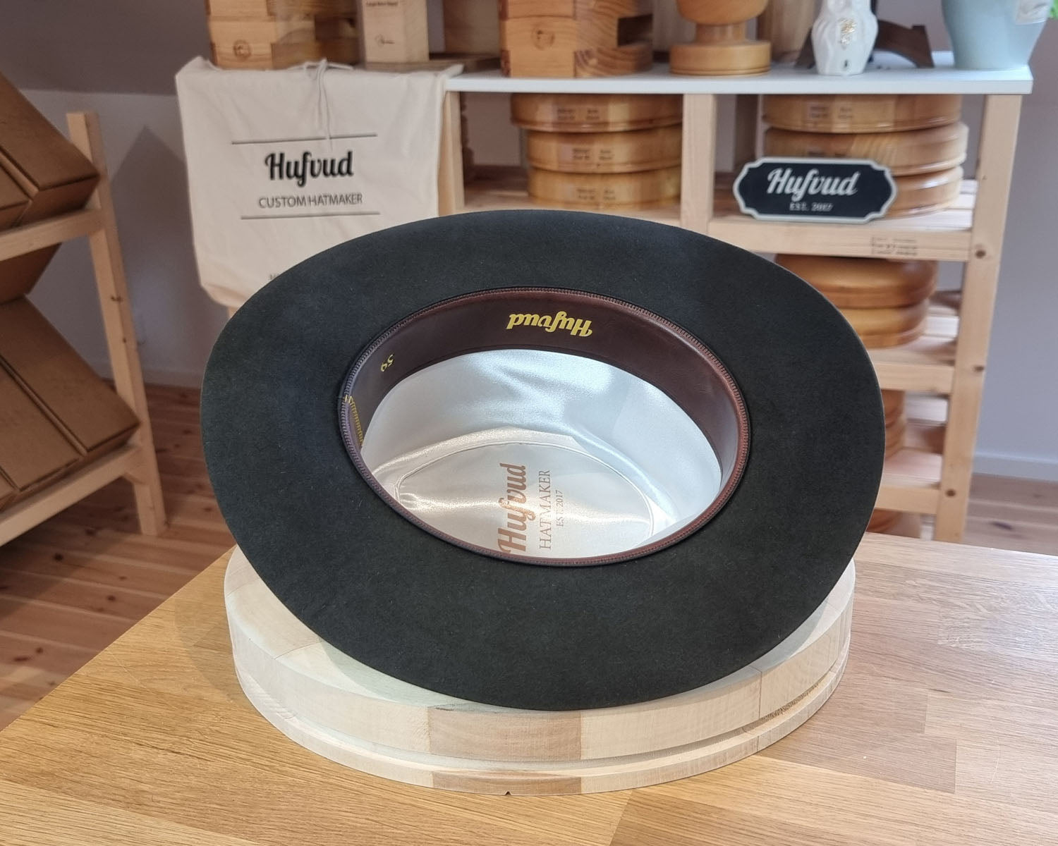 LEIFUR Adventure FEDORA | BEAVER HUNDRED WESTERN WEIGHT | ANTRACITE GRAY COLOR | SIZE 59, US 7 3/8