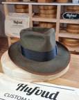WHIPPET FEDORA | BEAVER FIFTY | OLIVE GREEN COLOR | SIZE 60, US 7 1/2