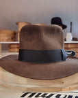 LEIFUR Lucky FEDORA | BEAVER FIFTY | SABLE BROWN | SIZE 59, US 7 3/8