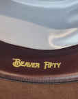 LEIFUR Lucky FEDORA | BEAVER FIFTY | SABLE BROWN | SIZE 59, US 7 3/8