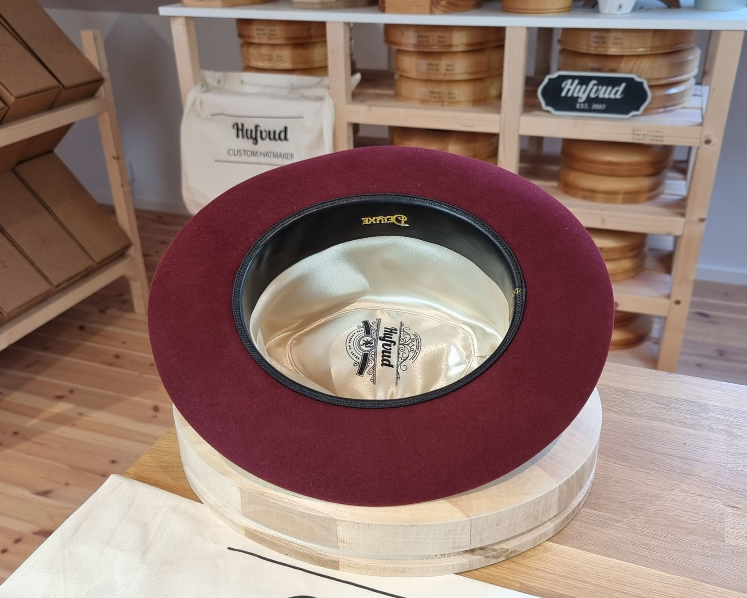 FLOKI FEDORA | RABBIT & HARE DELUXE FELT | BURGUNDY COLOR | SIZE 59, US 7 3/8