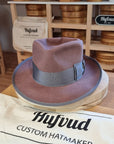 WHIPPET FEDORA | BEAVER FIFTY | DUSTY ROSE COLOR | SIZE 61, US 7 5/8