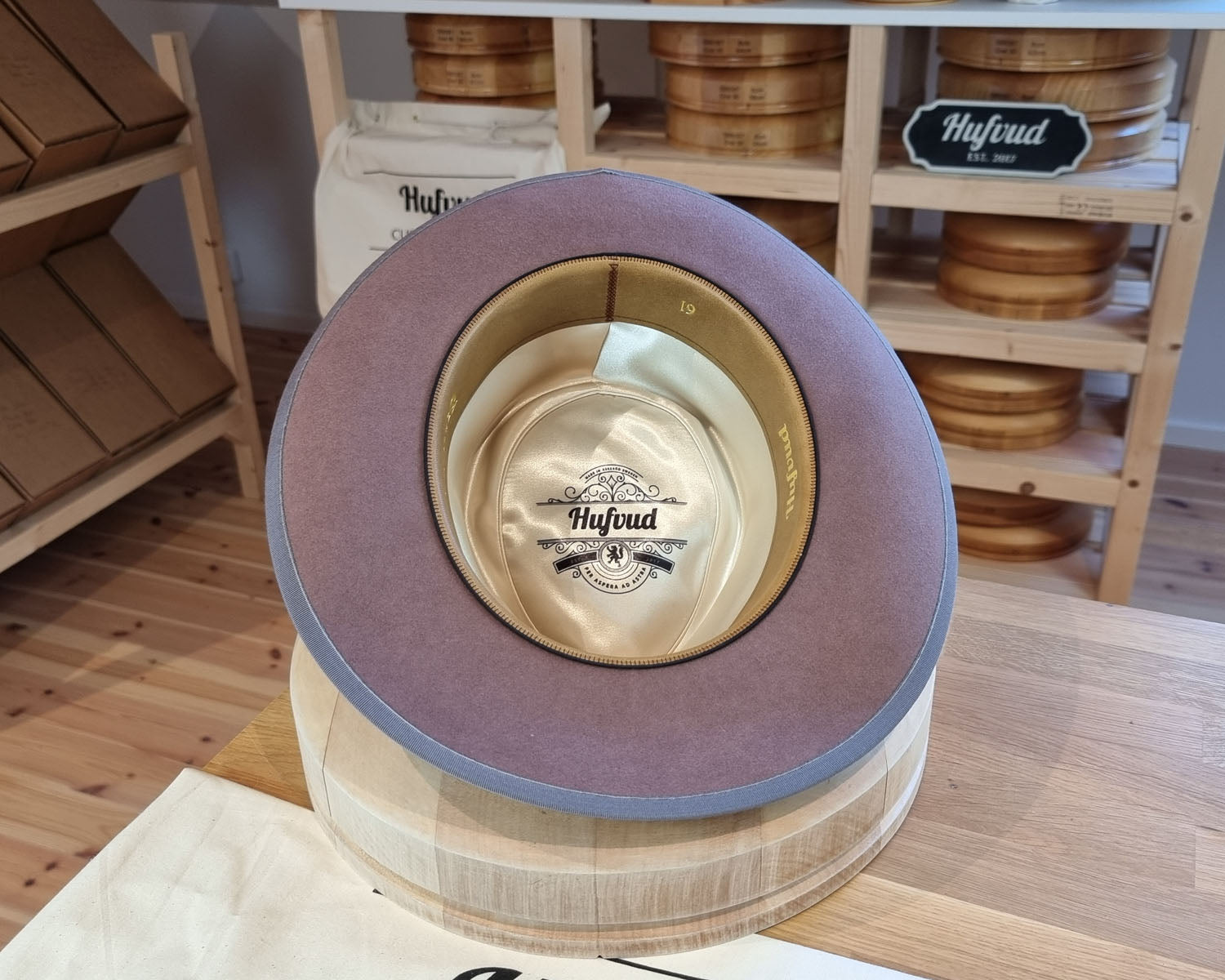 WHIPPET FEDORA | BEAVER FIFTY | DUSTY ROSE COLOR | SIZE 61, US 7 5/8