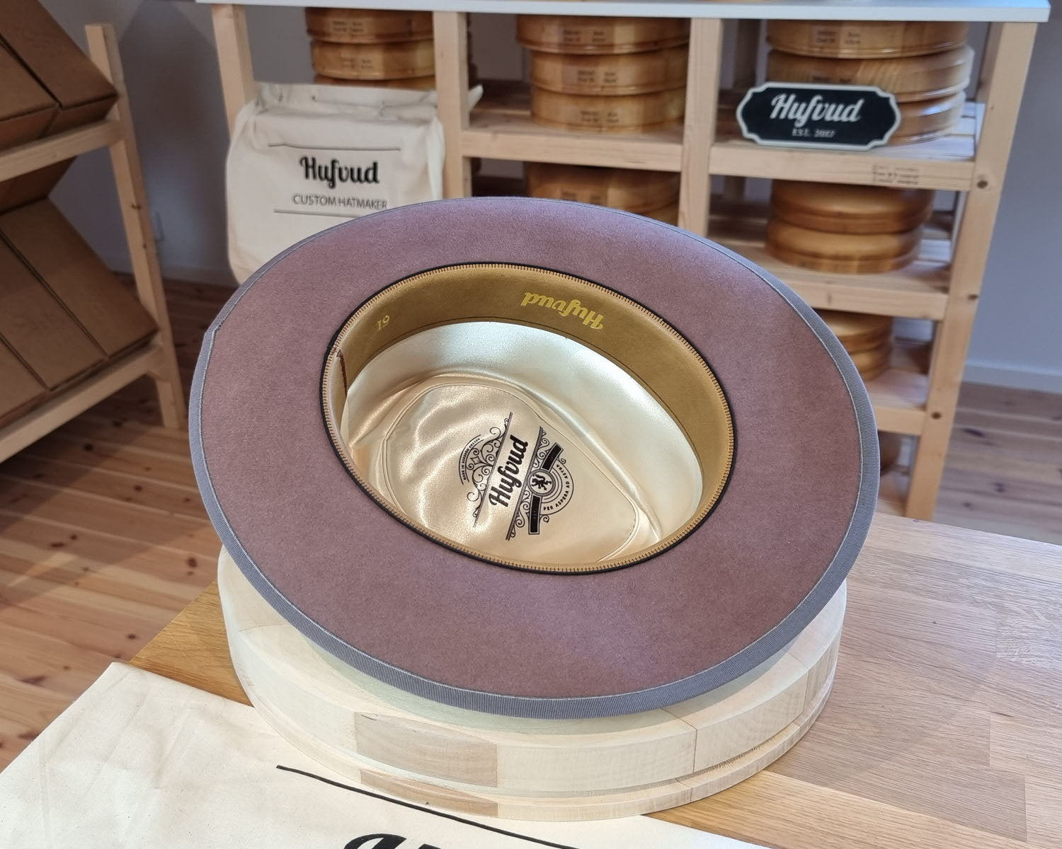 WHIPPET FEDORA | BEAVER FIFTY | DUSTY ROSE COLOR | SIZE 61, US 7 5/8