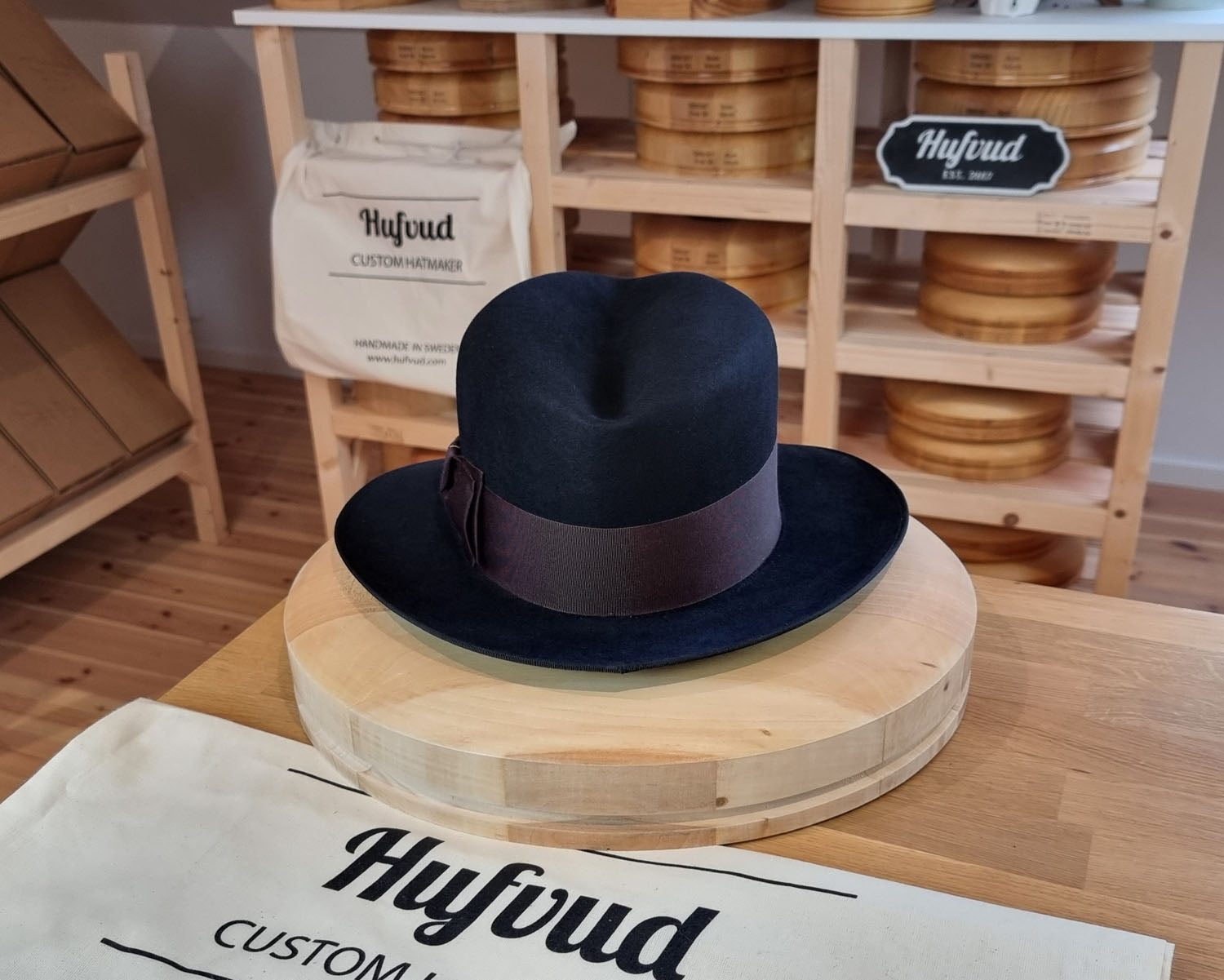 FLOKI FEDORA | BEAVER HUNDRED | DARK NAVY COLOR | SIZE 60, US 7 1/2